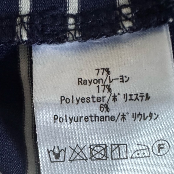 Sweet Mommy Maternity Blue & White Striped Long Sleeve/Cap Sleeve Top NWT - Picture 7 of 9